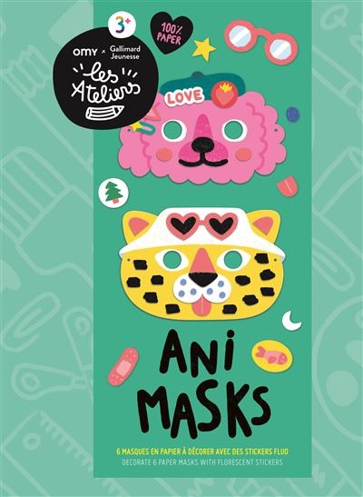 Ani Masks - les Ateliers Omy x Gallimard