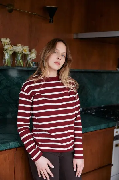 [TA-3615] T-shirt d'allaitement Rayé Ivre d'amour Taille XS Tajinebanane