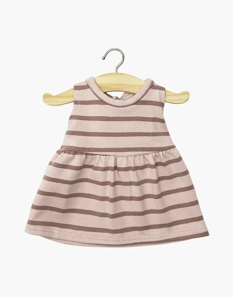 Robe Faustine sans manches en jersey à rayures rose orchidée Gordis Minikane