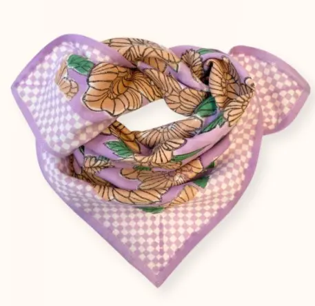 Small Foulard Manika Bloom Lavande Apaches Collections