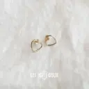 Boucles d'oreilles Je t'aime de tou mon coeur  Les Mots Doux