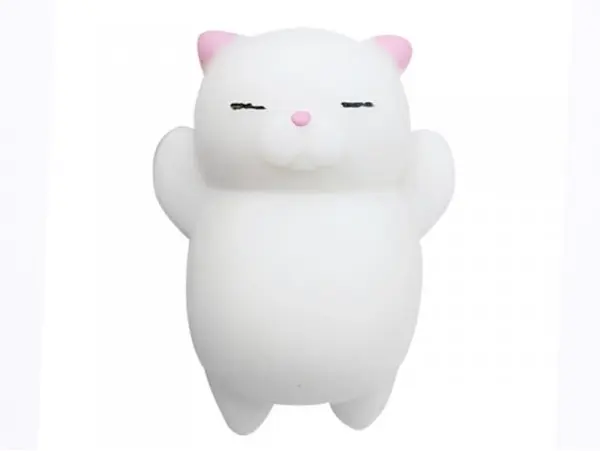Mini Squishy chat blanc antistress