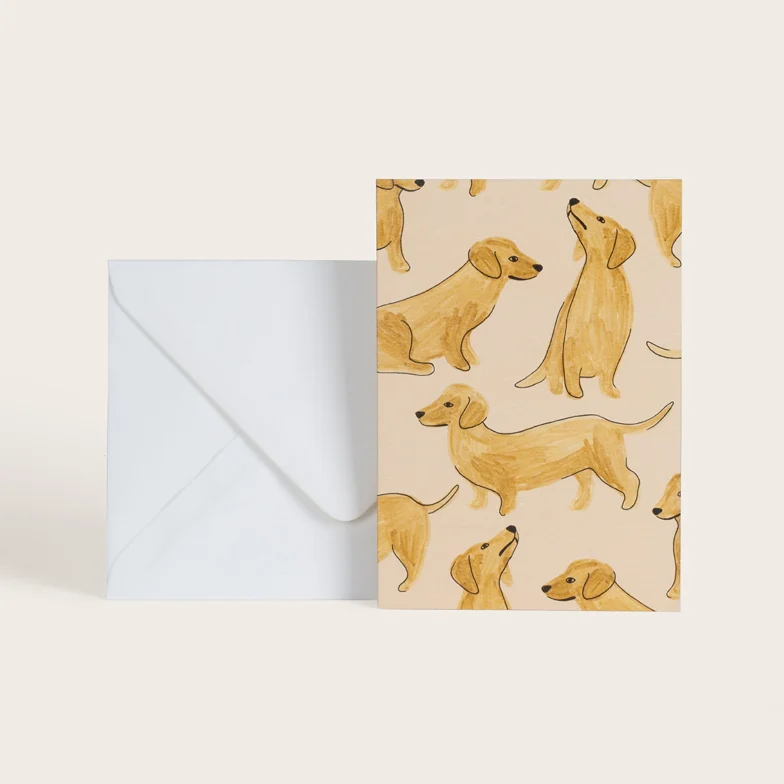 Carte Teckels Season Paper
