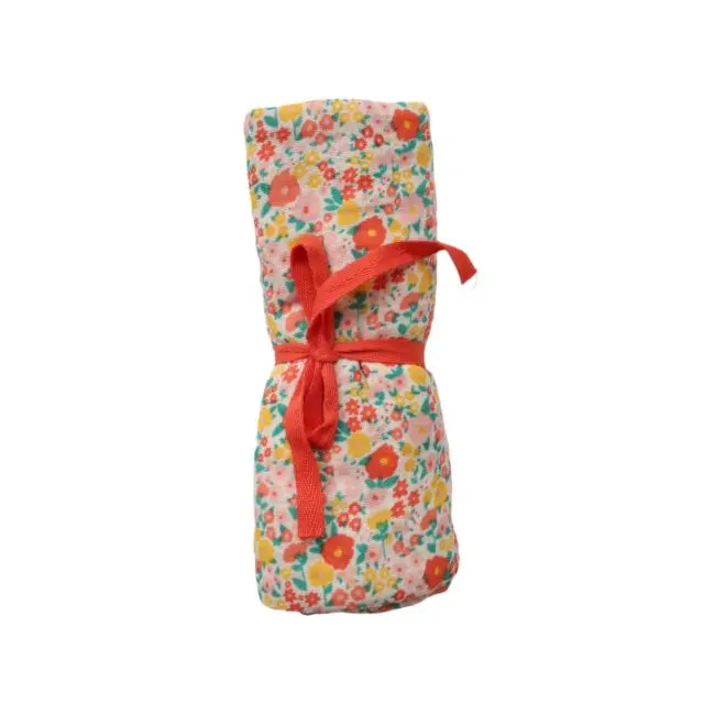 Lange Fleuri 70x70cm Poule Rousse