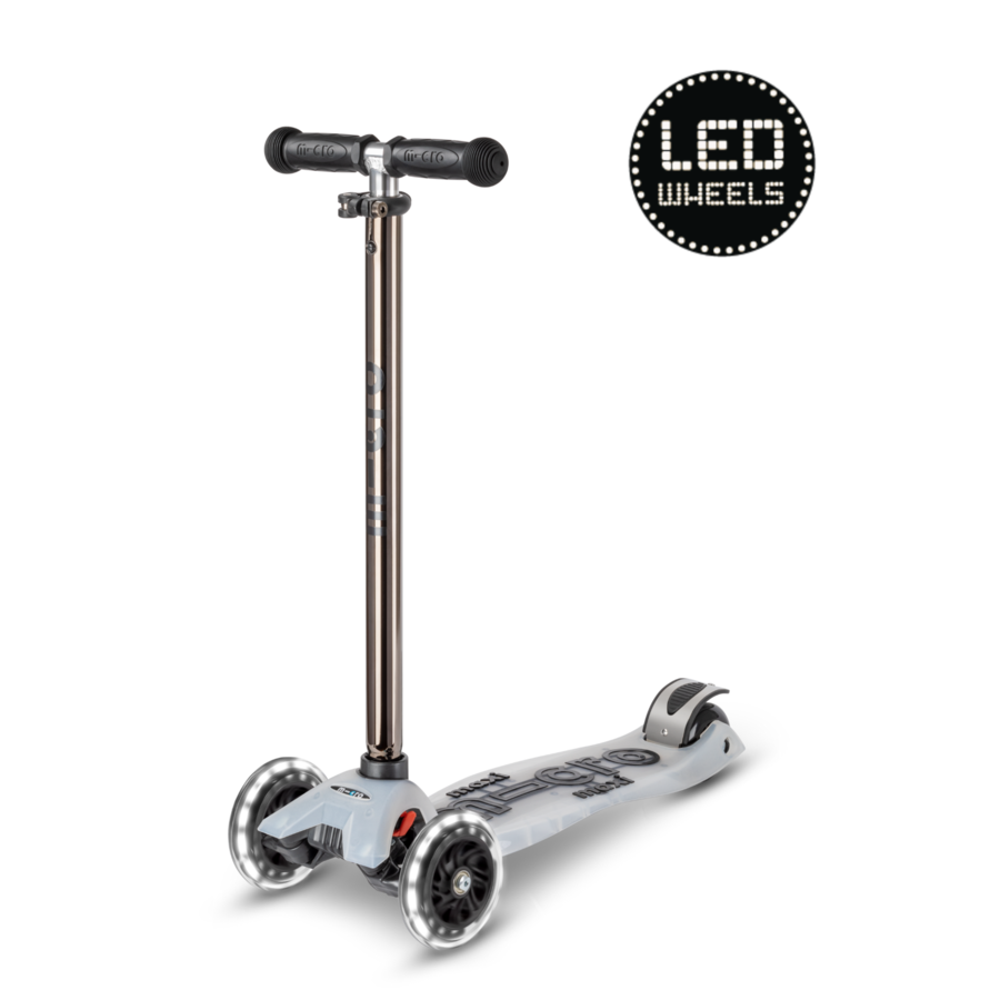 Maxi Micro Deluxe Flux LED Neochrome Black (Trottinette)