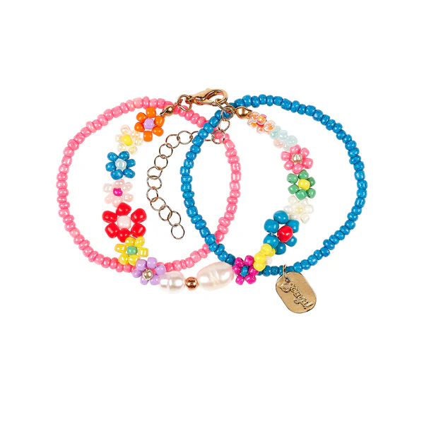 Bracelet Loiz fleur bleue