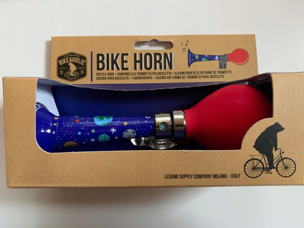 Klaxon pour vélo en forme de trompette Espace Legami