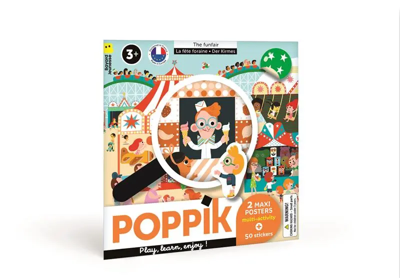 2 Maxi Posters Multi-activity & 50 stickers La fête foraine