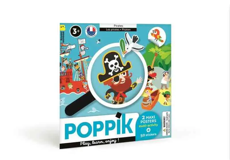 2 Maxi Posters Multi-activity & 50 stickers Pirates