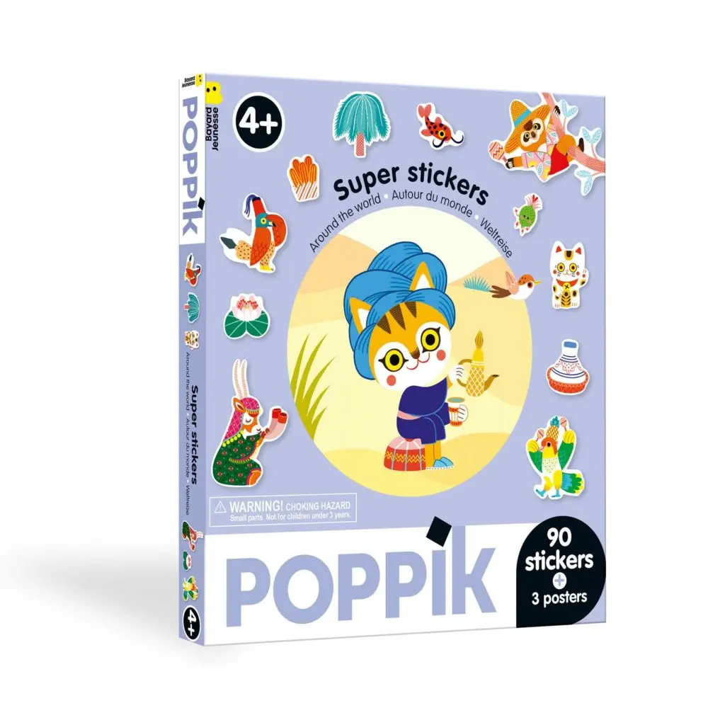Super Stickers Around the world Poppik
