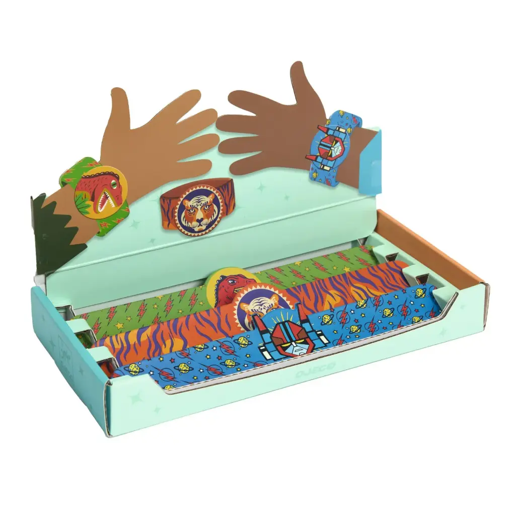 Bracelets enrouleur Dino, Tigre, Superhéros