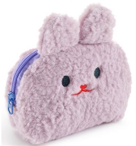 Pochette Bouclette Lapin Mauve