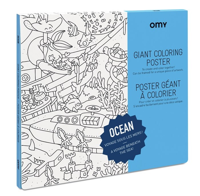 Poster géant à colorier - Ocean