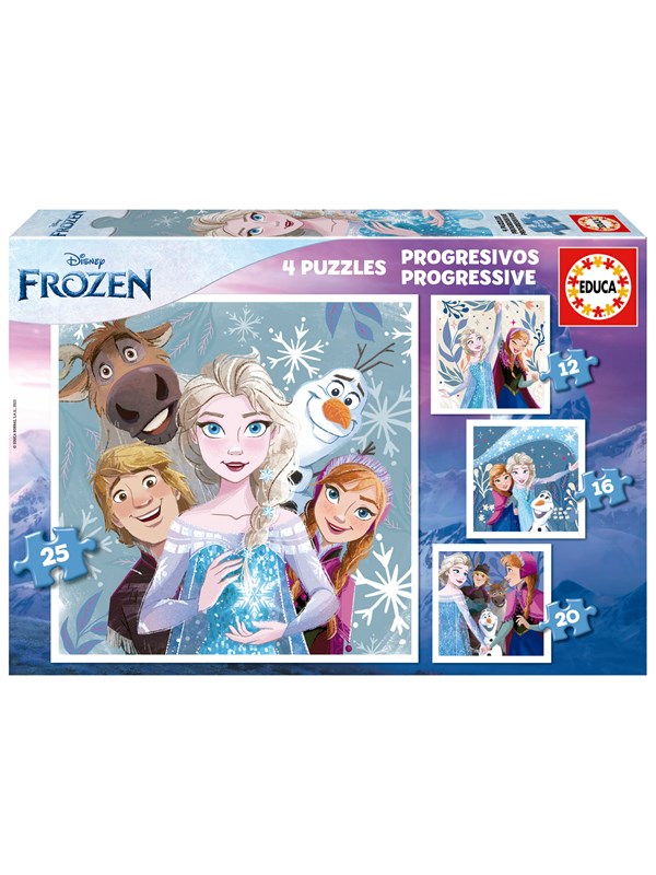 Educa Puzzle 4 in 1 Frozen12-16-20-25