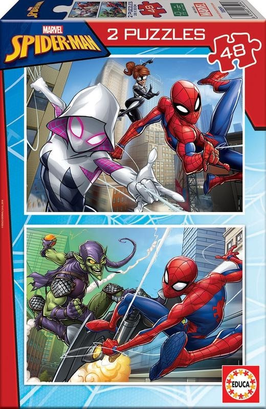 2 Puzzles Spiderman (2x48 pcs)