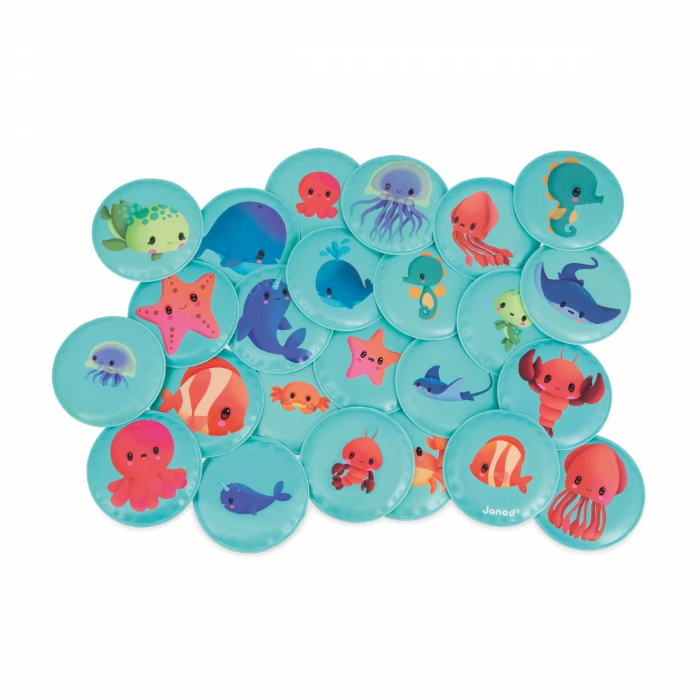 [JA_7239] Memo pour le bain Mes bébés animaux Janod