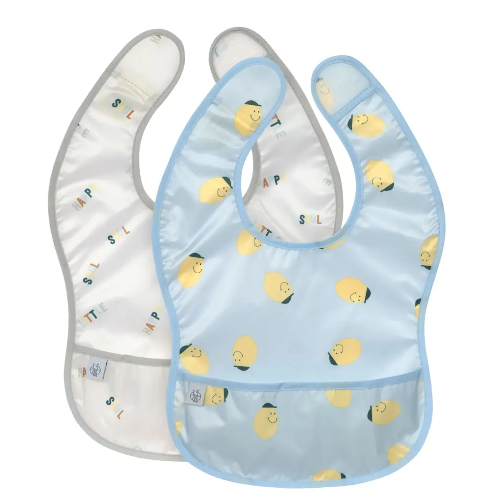 Lot de 2 bavoirs Happy Fruits Citron Lässig