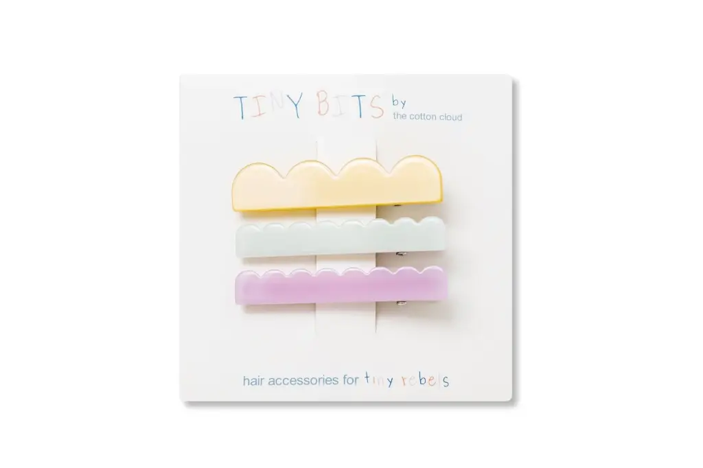 Pinces à cheveux Wave Pastel (3pcs)