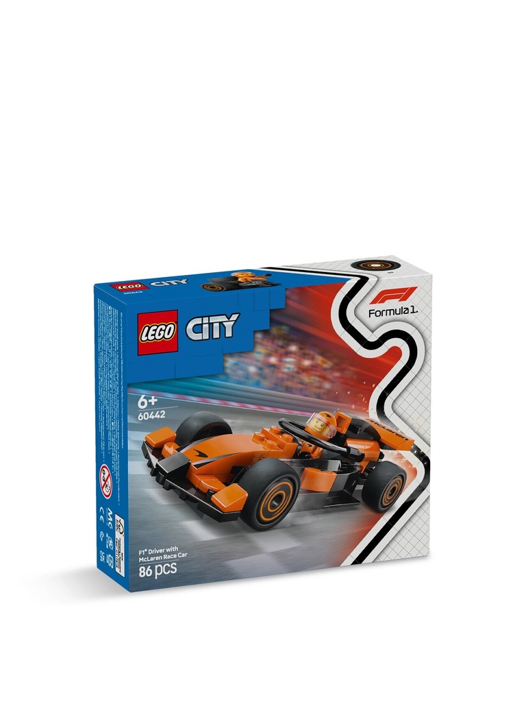 Voiture de course McLaren avec pilote de F1® Lego