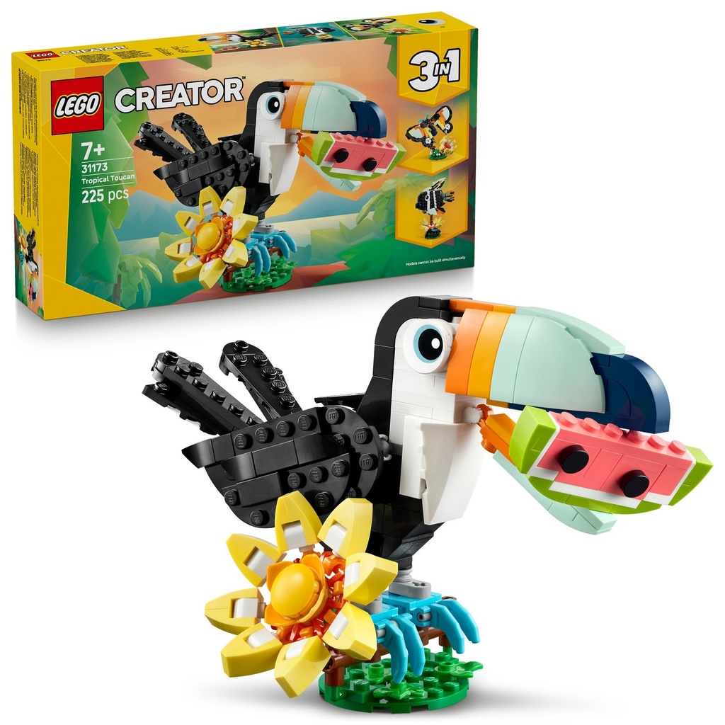Animaux sauvages Le toucan tropical Lego