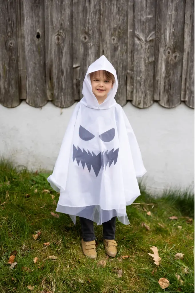 Poncho Fantôme 5-6 ans
