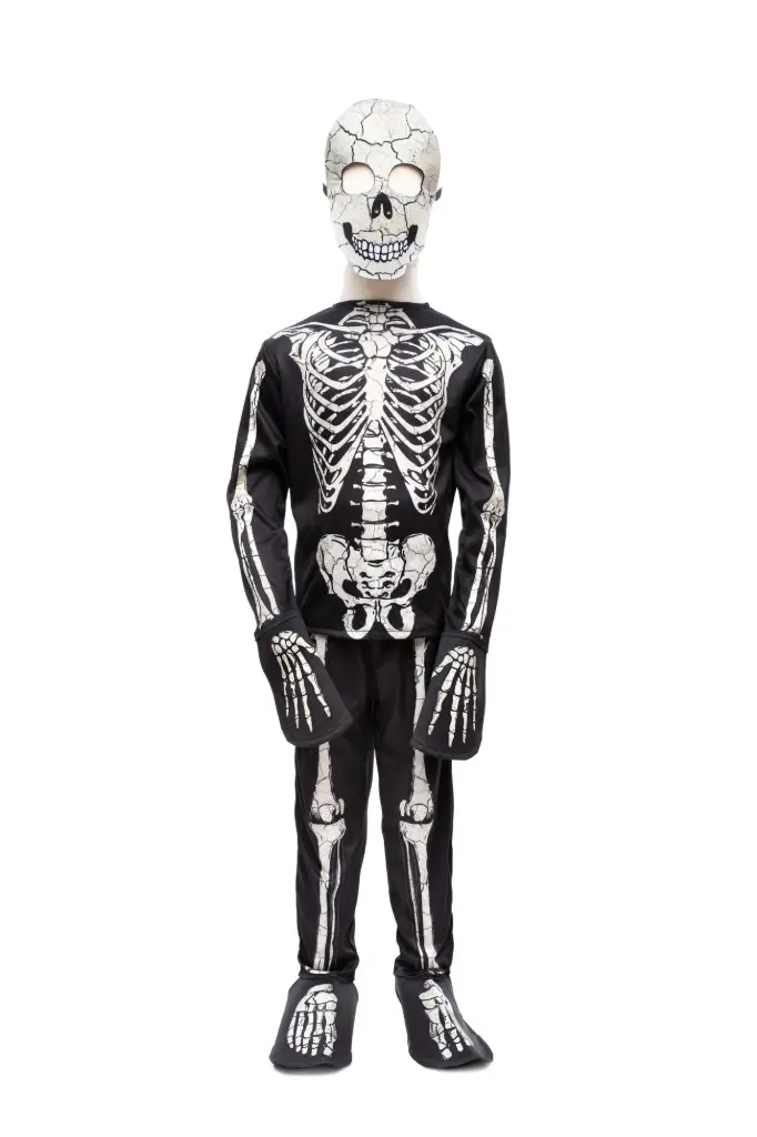 Costume de Squelette phosphorescent, 7-8 ans