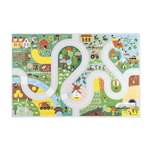 [JA-9300] Tapis avec circuit Campagne - Cross Roads 