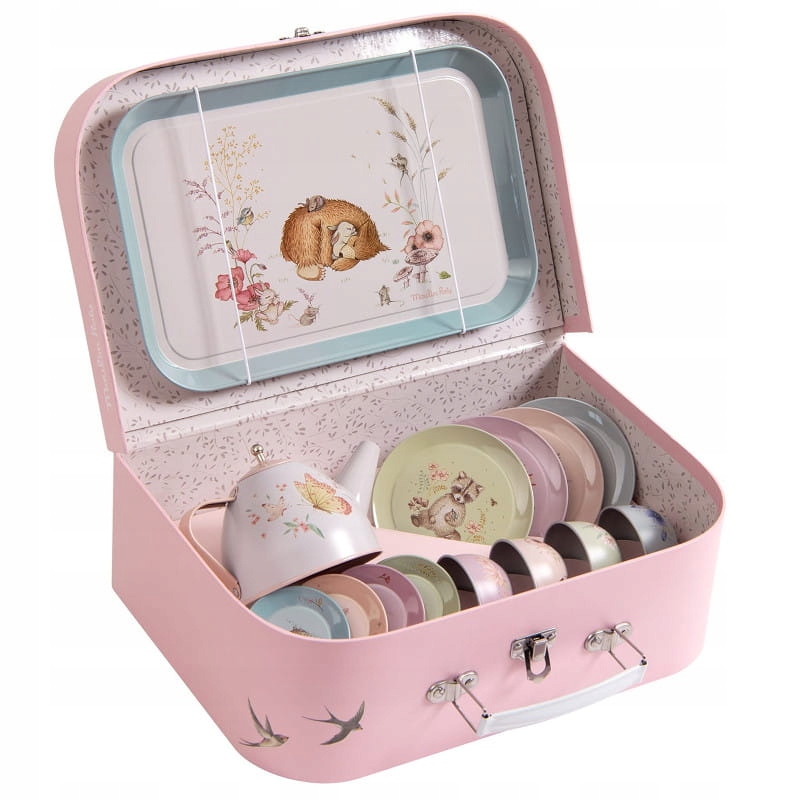 Valise Dînette à Thé en métal Les Rosalies - Moulin Roty