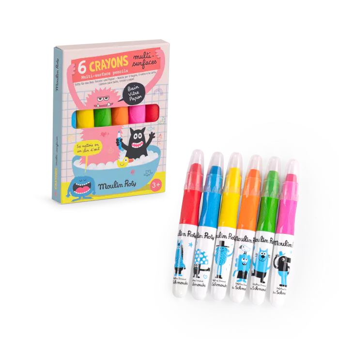 6 Crayons Multisurfaces 