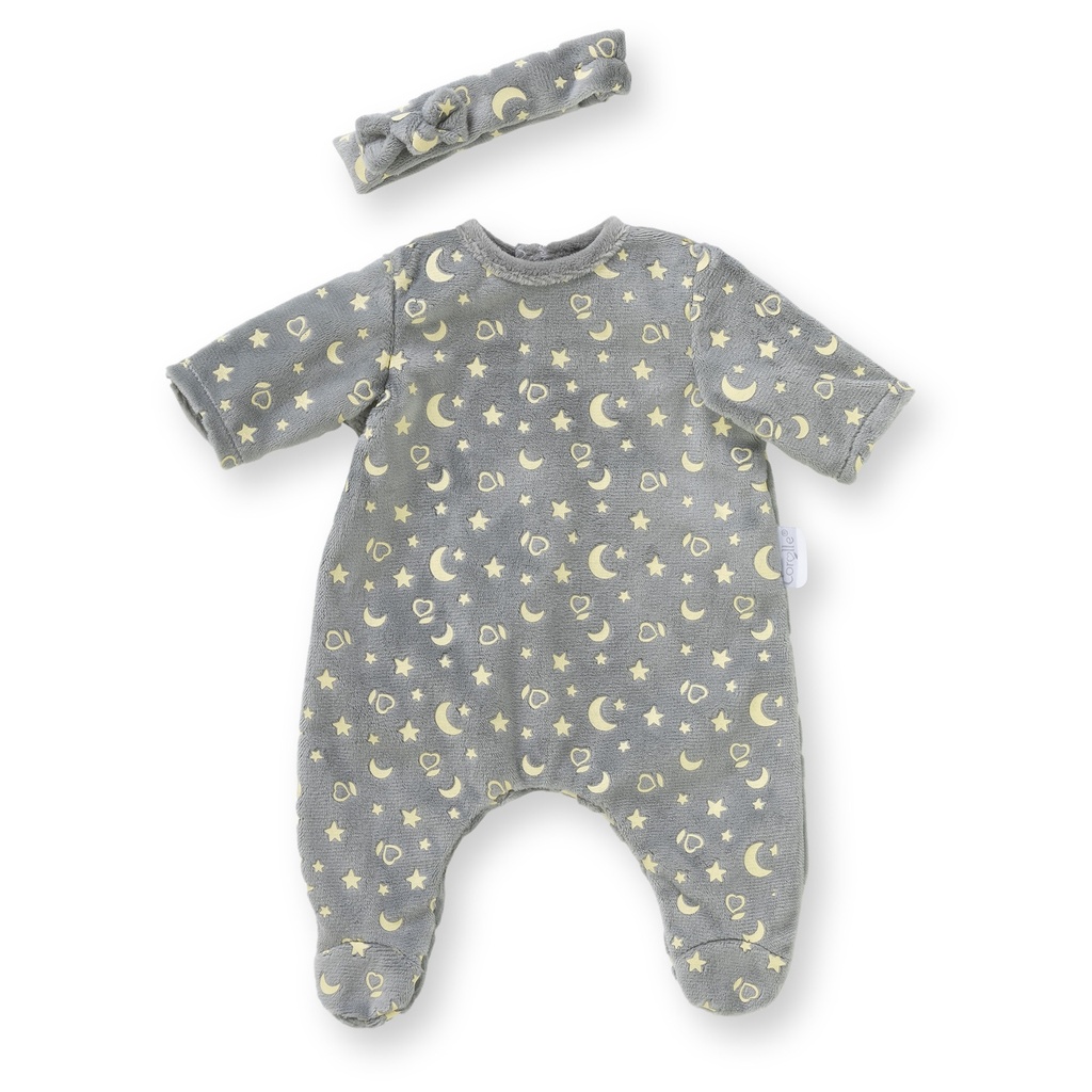 Pyjama Brille dans la Nuit + Bandeau Corolle 30 cm