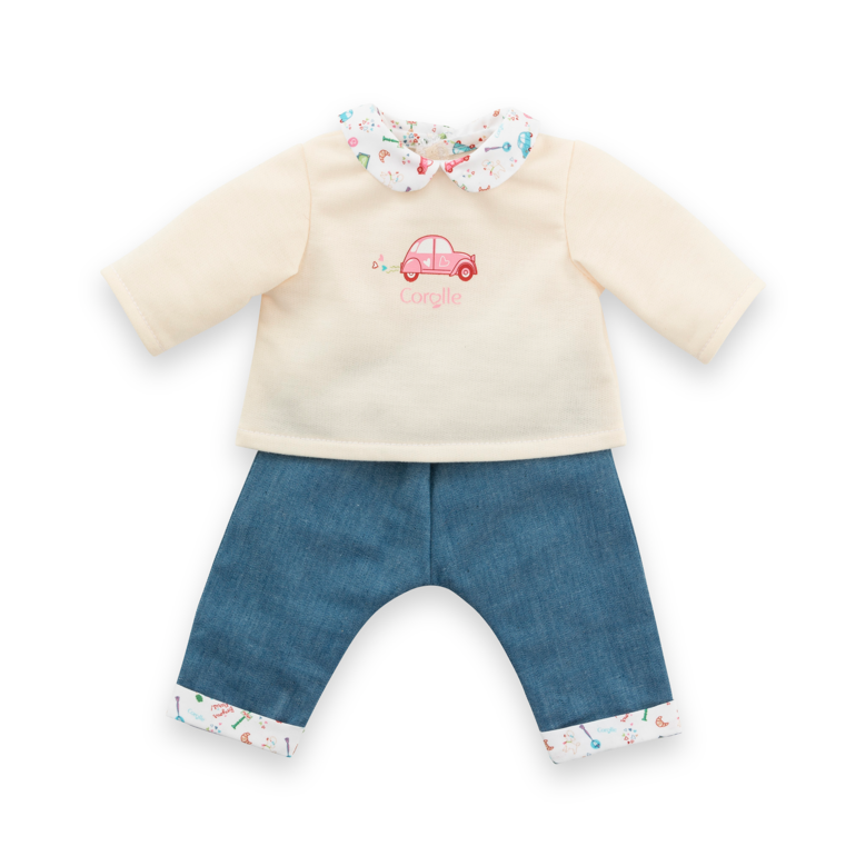[CO-1032] T-shirt manches longues & Jeans Week-end à Paris Corolle 30 cm