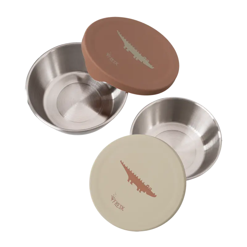 [FR-0789] Snackbox set 2 pcs Crocodile - Fresk