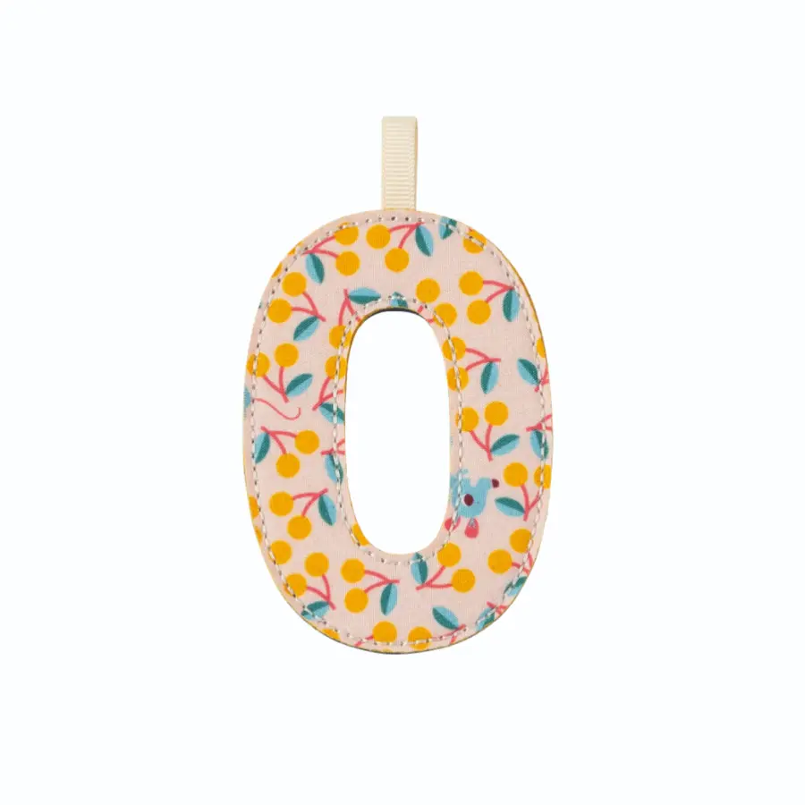 [LI-8787] Lettre O en tissu réversible phosphorescente 