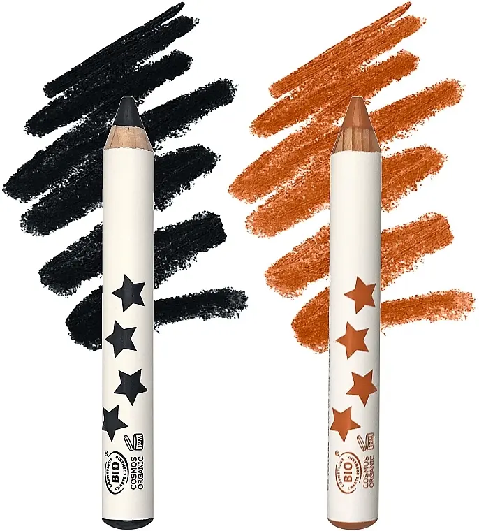 Coffret de 2 crayons de maquillage King of fun Marron & Noir - Inuwet