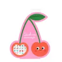 Boucles d'oreilles autocollantes (40 paires) - Cerise 
