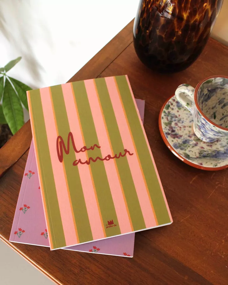 Carnet Rayures Amour A5 Ma Petite vie