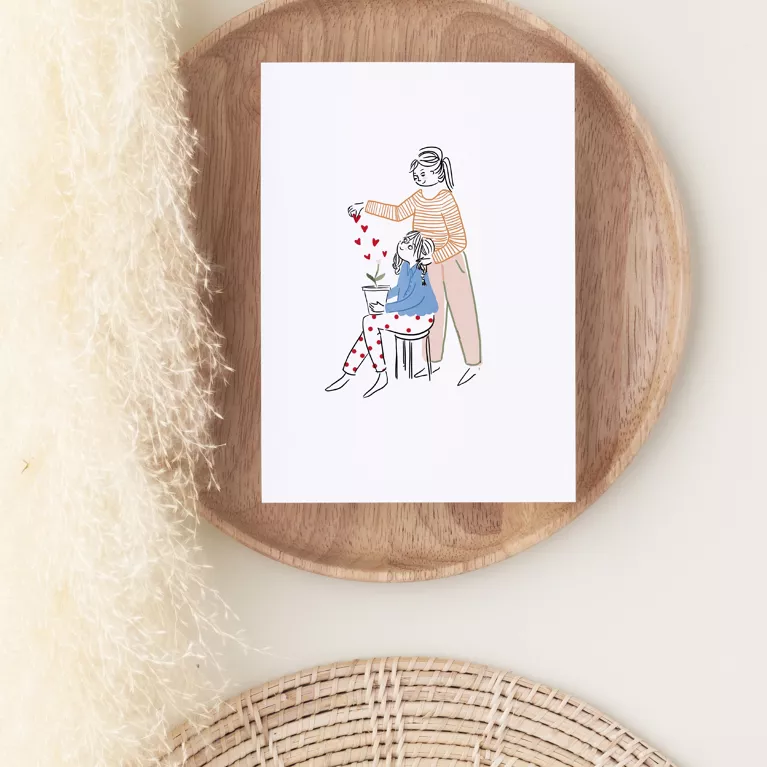 Carte Simple Grandir My Lovely Thing