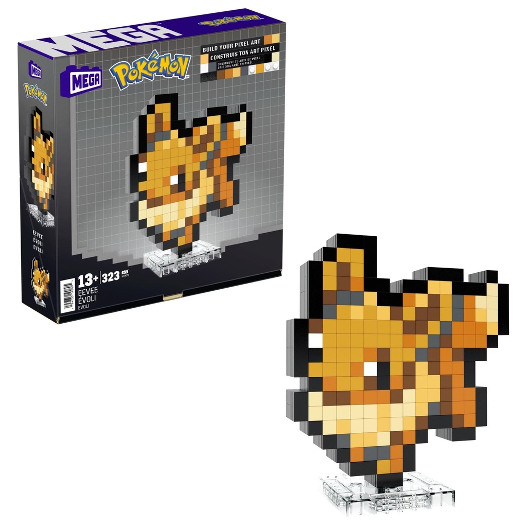 Pixel Art 3D Pokemon Evoli