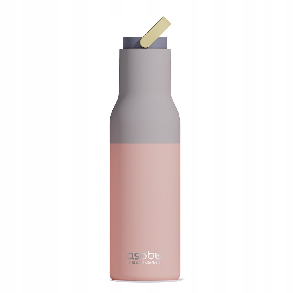 Grande gourde isotherme 650 ml Pastel Peach Asobu