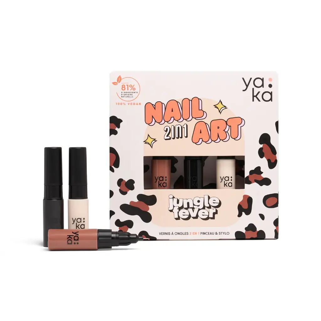 Coffret vernis Nail art Yaka - Jungle Fever
