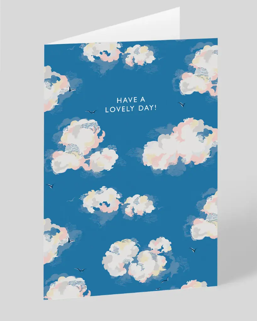 Have A Lovely Day Clouds Greeting Card