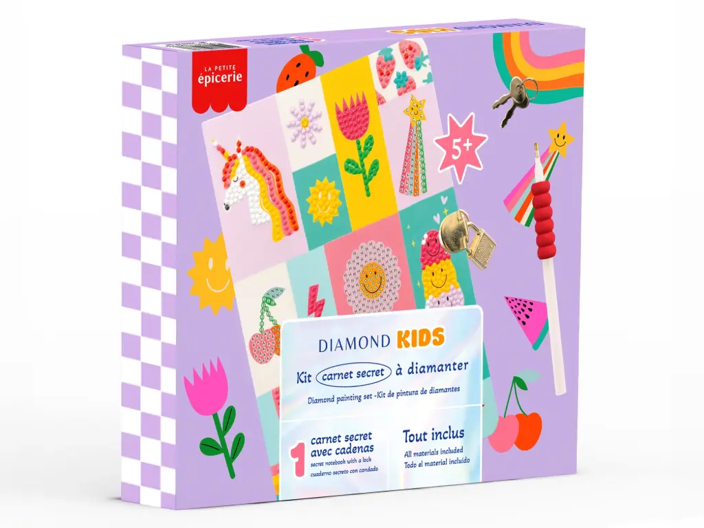 Kit créatif Diamond Painting kids - Carnet secret