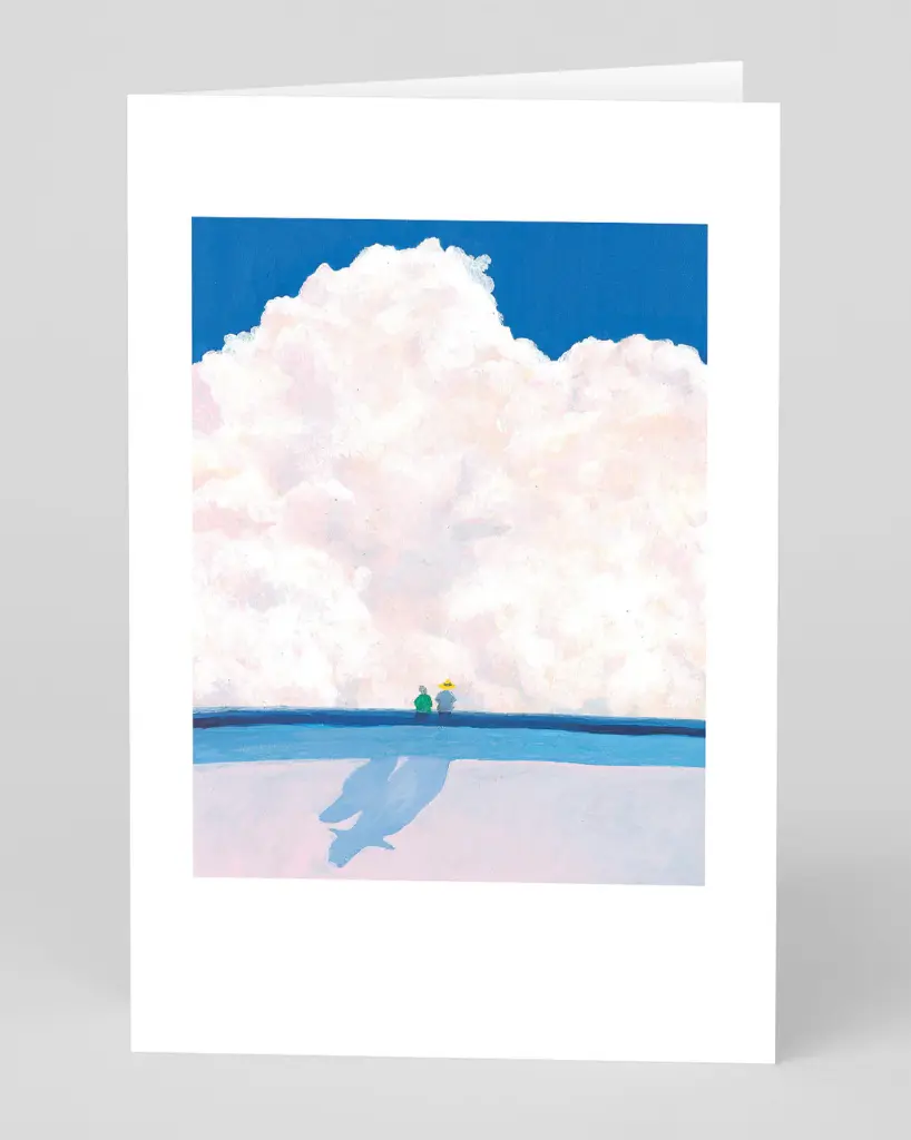 Blue Sky Landscape Greeting Card