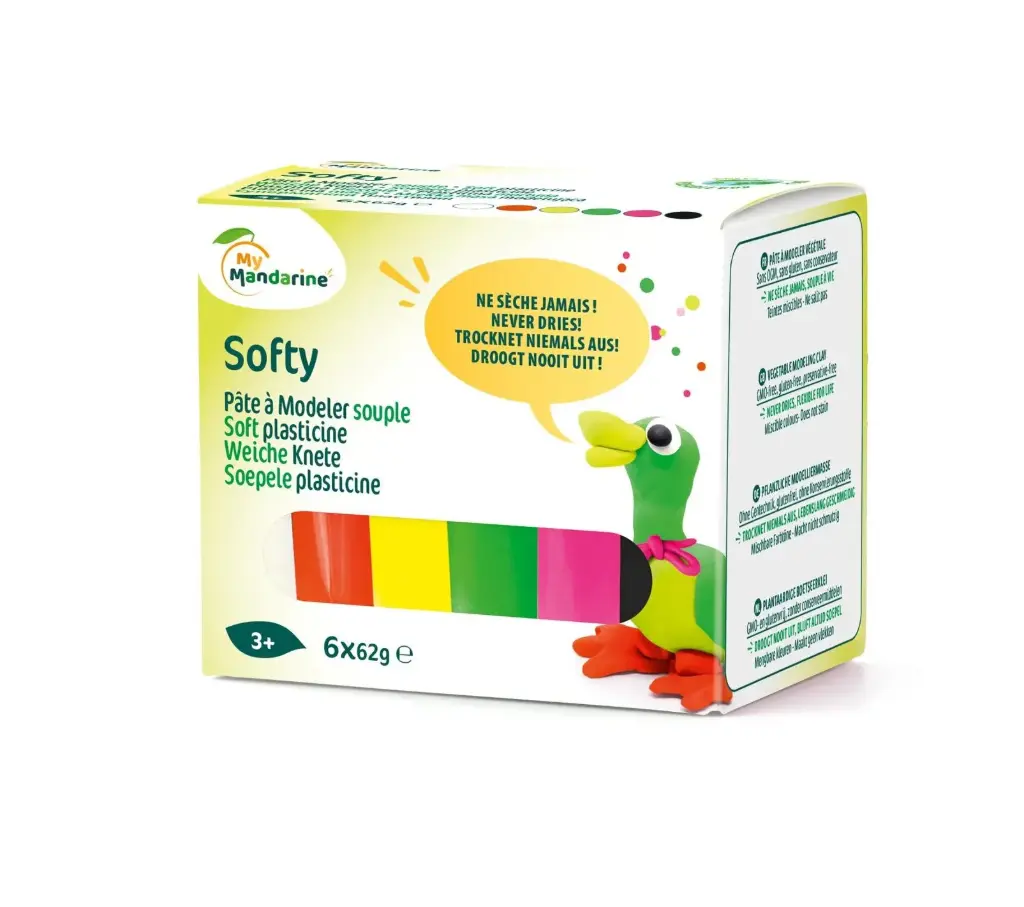 [AV-3896] Softy 6 pâtes à modeler Fluo