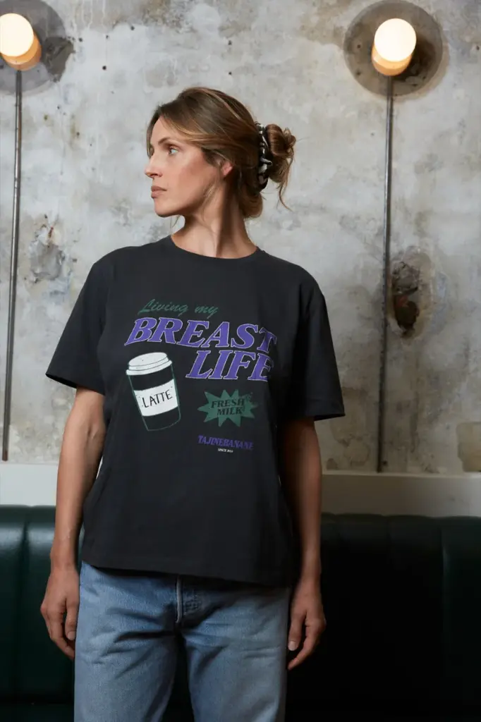 [TA-0798] T-shirt allaitant Living my Breast Life Taille XS