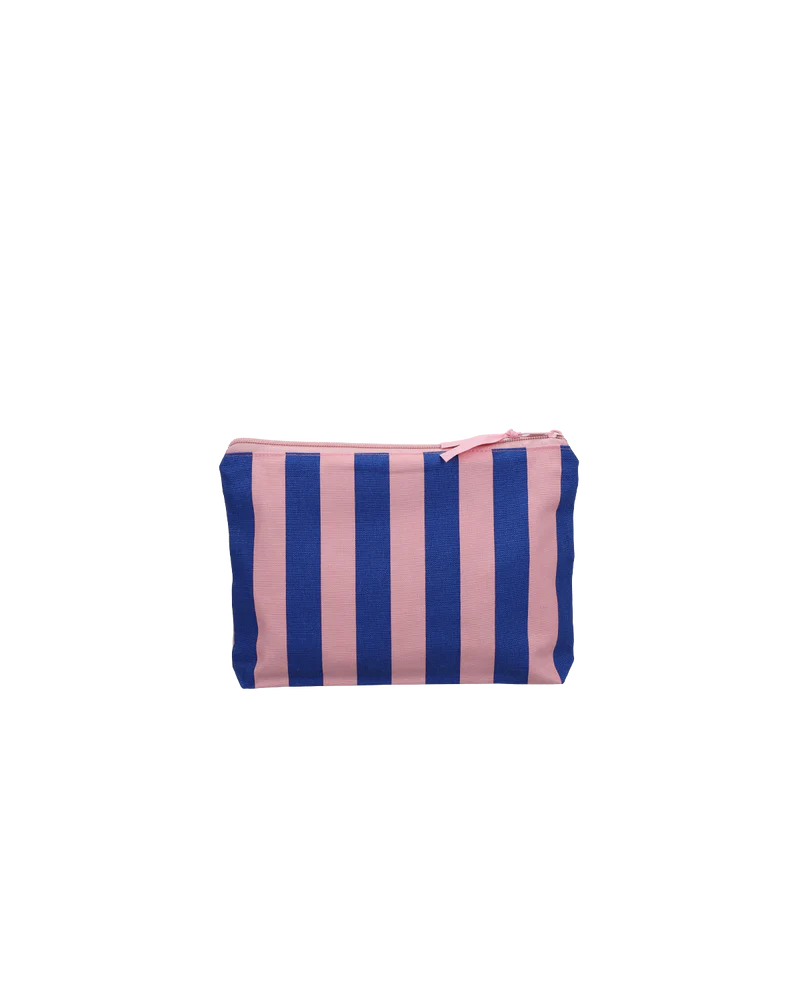 Trousse de toilette Rayures Cobalt Litchi 