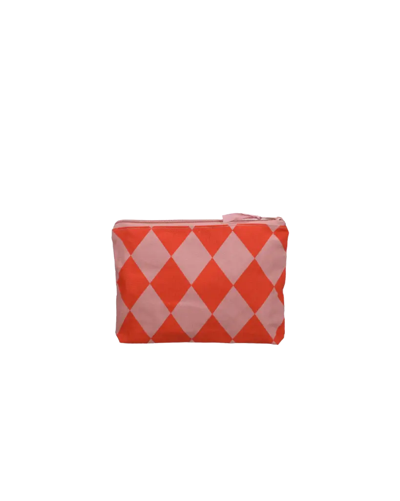 Trousse de toilette Carreaux Orange Sanguine Litchi 