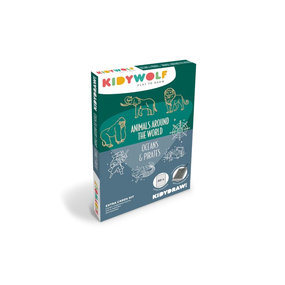 [KI-2365] Refill Kidydraw Mini Dessins Animaux autour du monde & Oceans et pirates