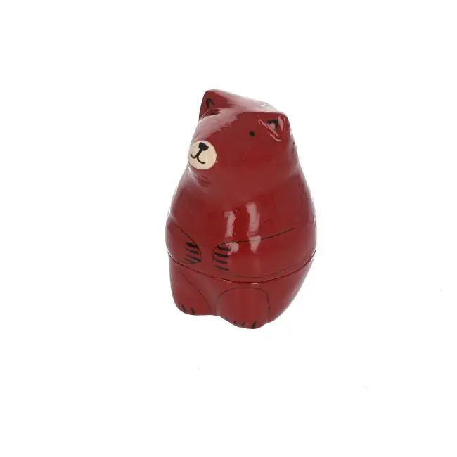 Boîte ours en papier mâché