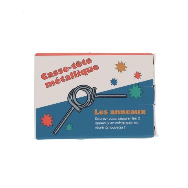 Casse tête en métal les anneaux 